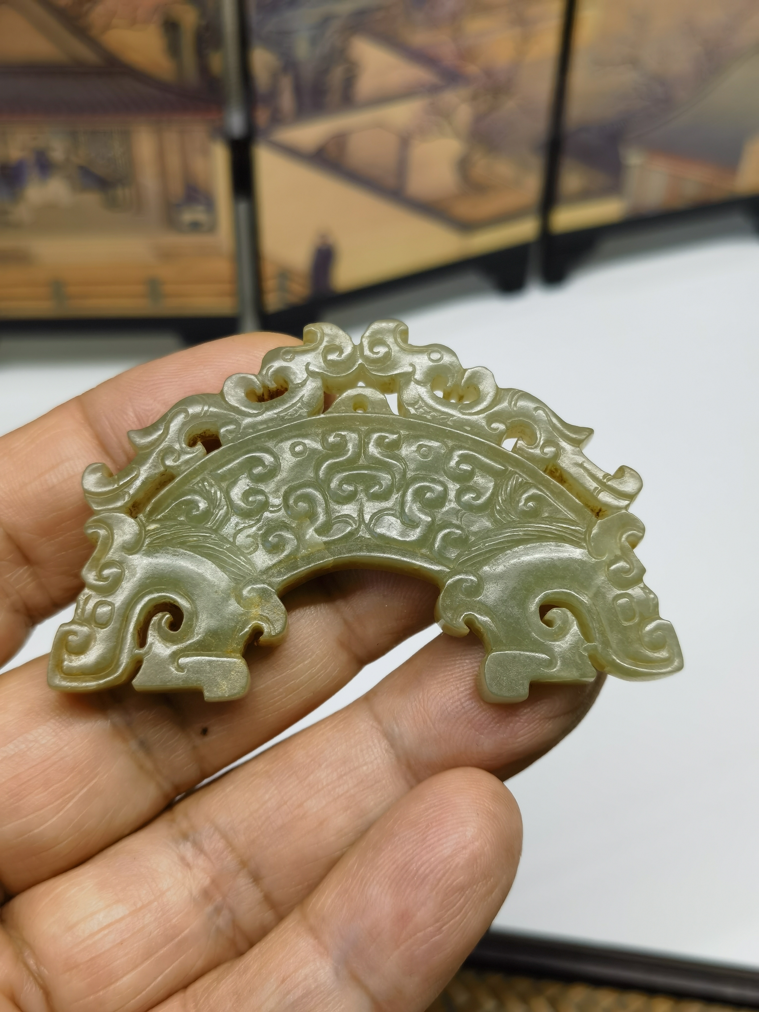 陕西咸阳收来的汉代早期和田籽料玉璜