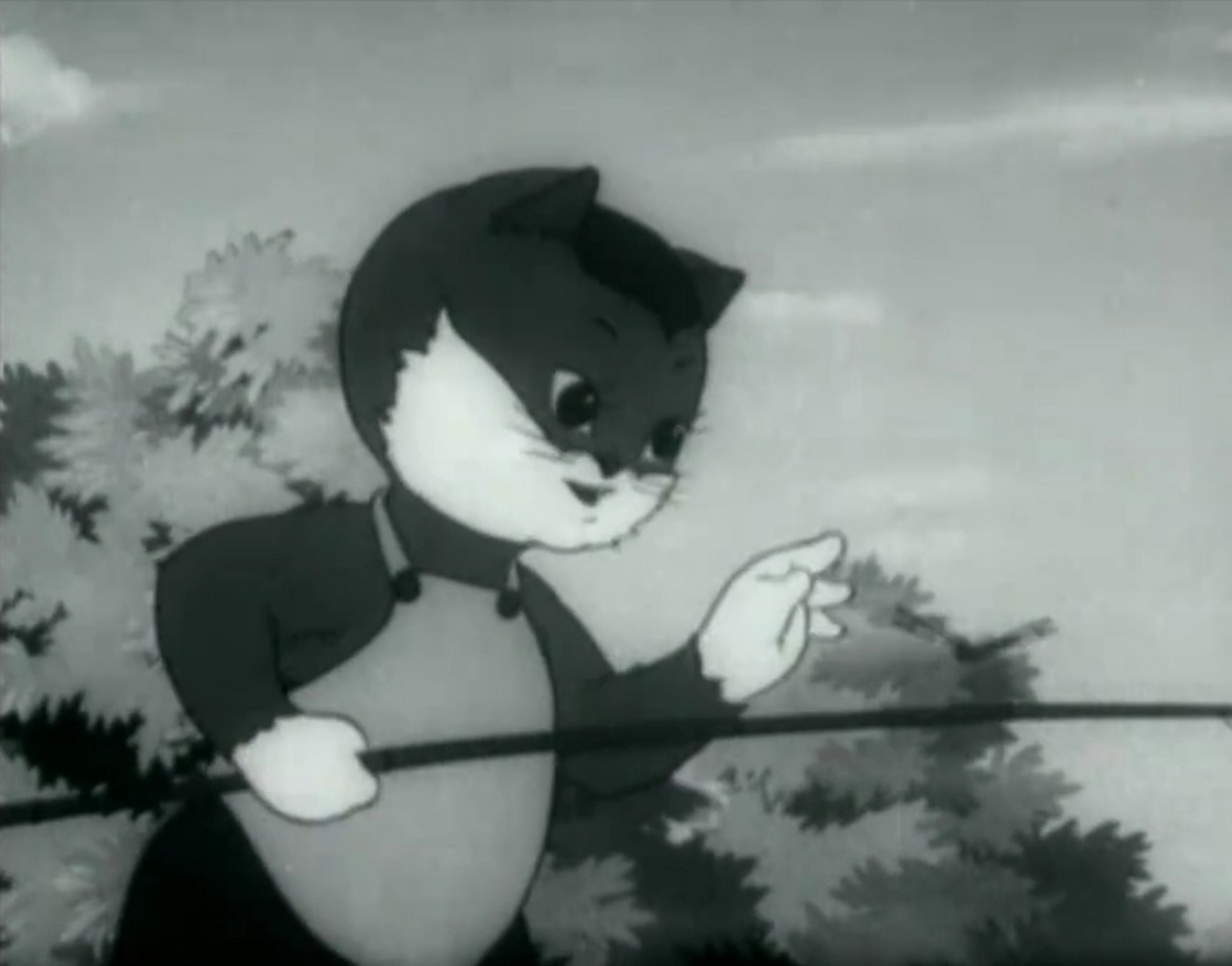 《小猫钓鱼》是1952年推出的一部国产动画电影,虽然是黑白的,但是依然