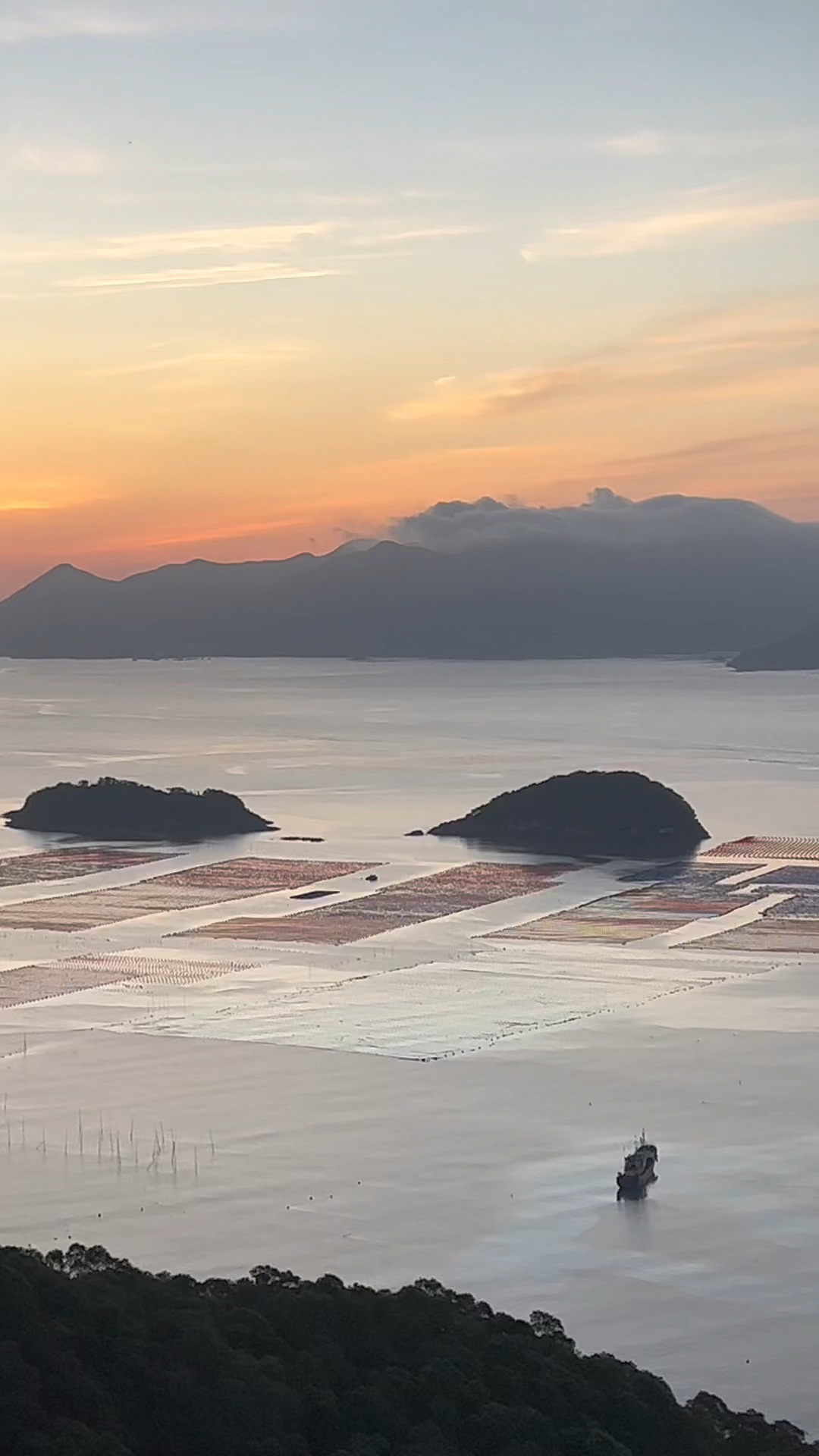 在福建霞浦花竹拍摄日出