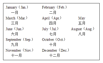 十二月英语怎么读图片