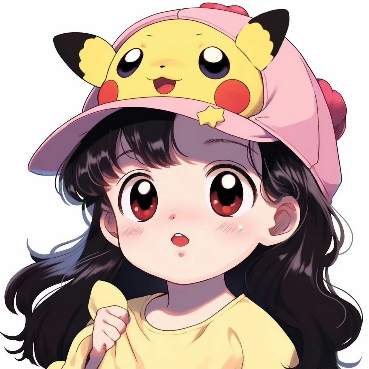 皮卡丘可爱女生头像!