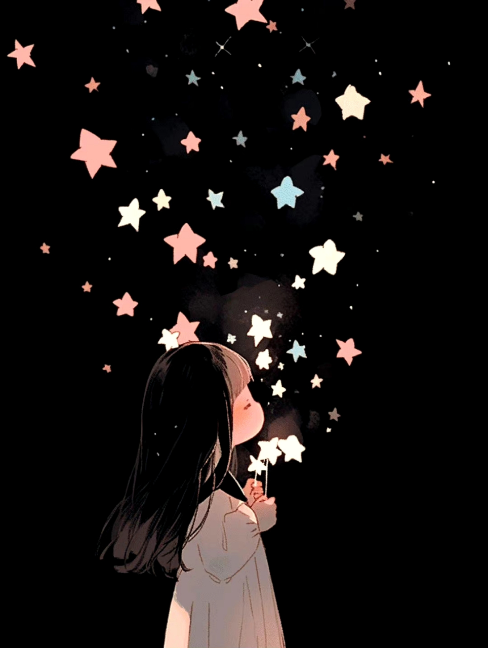 女孩头像:与其仰望星空,不如去做摘星星的人.#头像# #素材