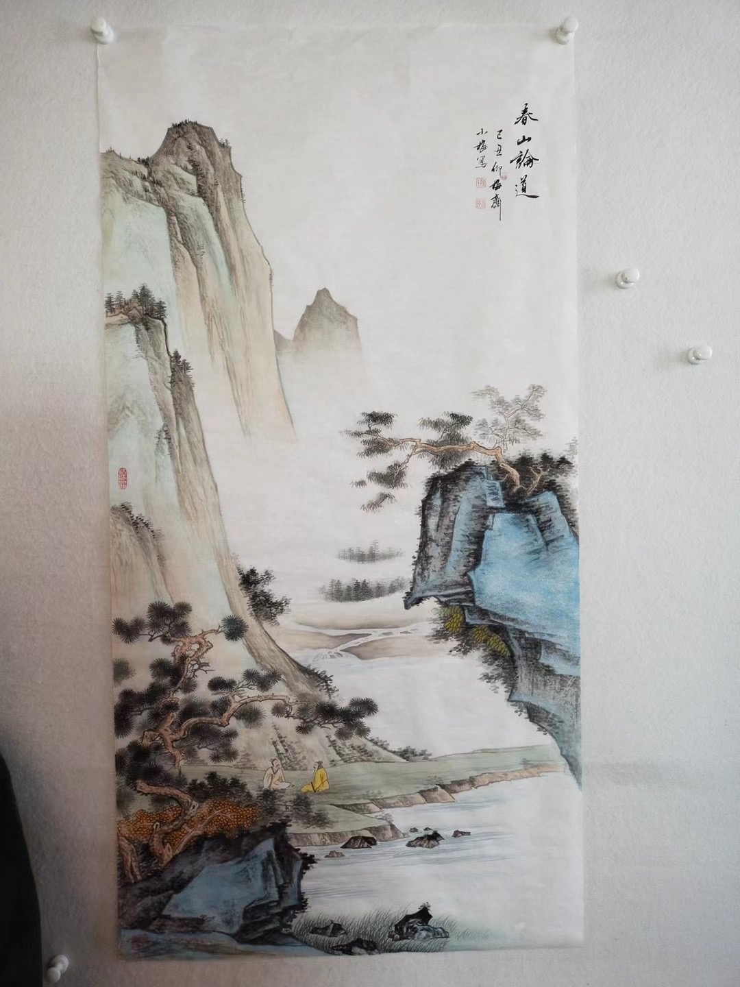 陳長智山水畫,潘文良花鳥畫作品集賞析