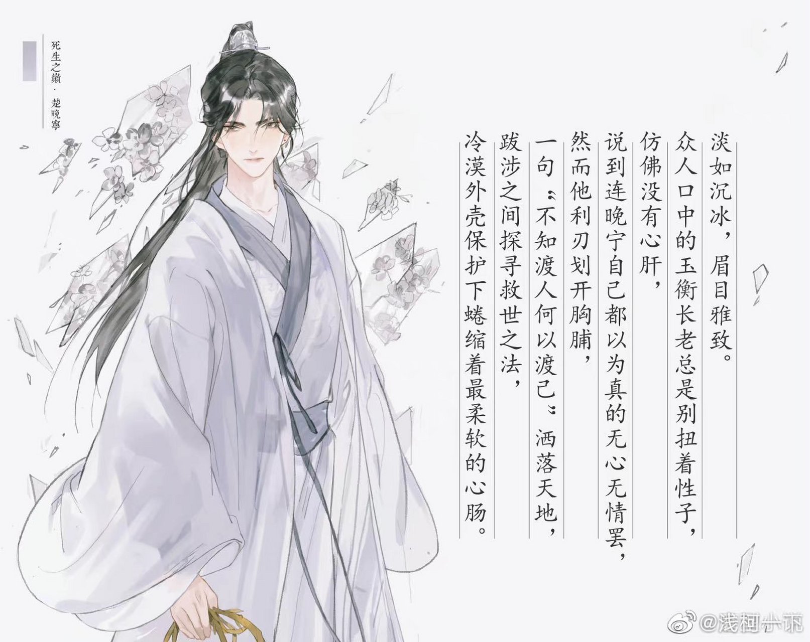 二哈和他的白猫师尊# 人物插图 wb画师:-害谷