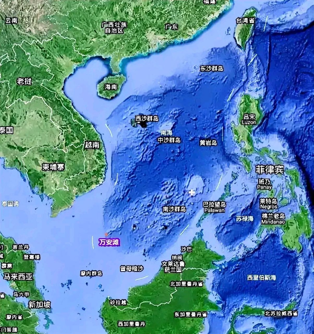 具备吹填造陆的优越条件,临近海域资源丰富,战略重要性看地图便知