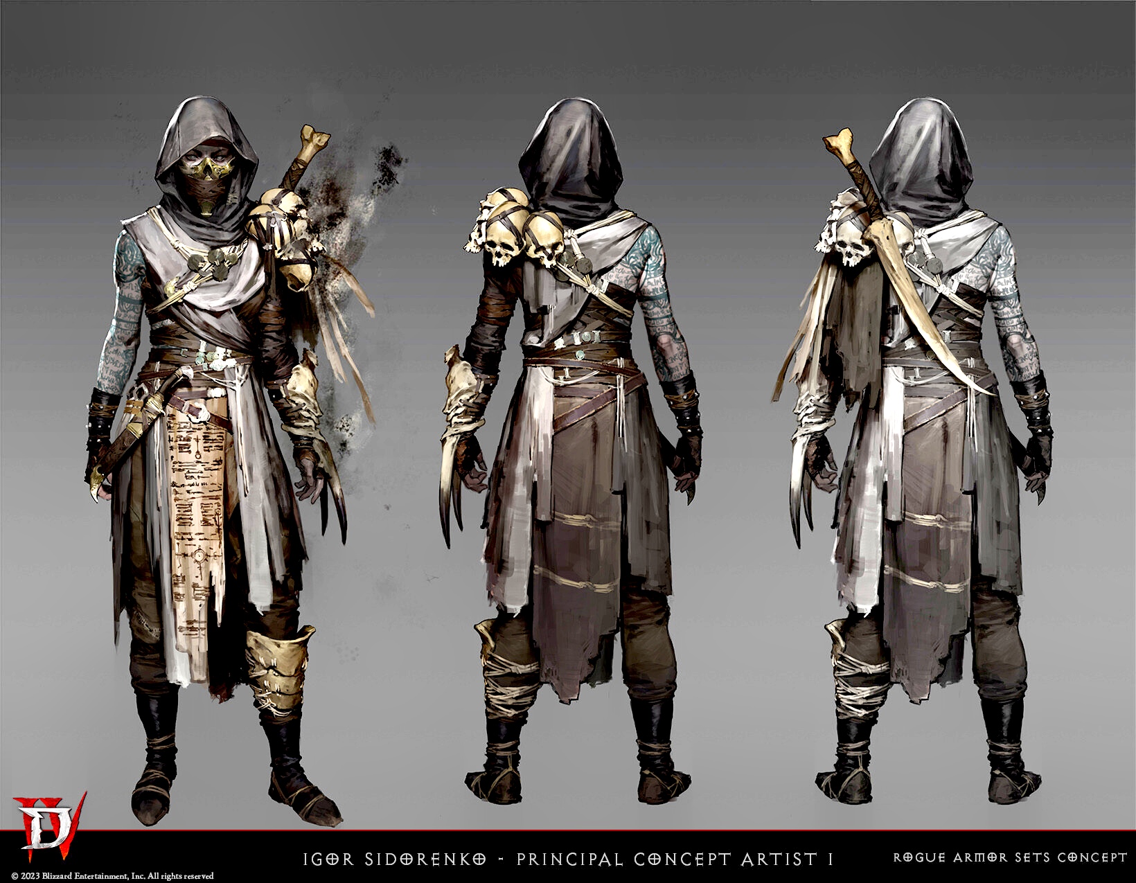 游戏暗黑破坏神4人物设定图稿欣赏