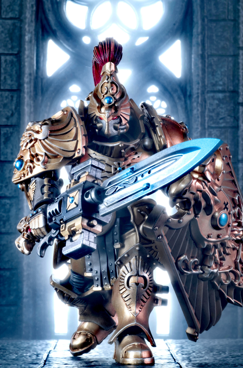 模型欣赏:游戏《战锤40k》暗源 帝皇禁军,by lam闻风.