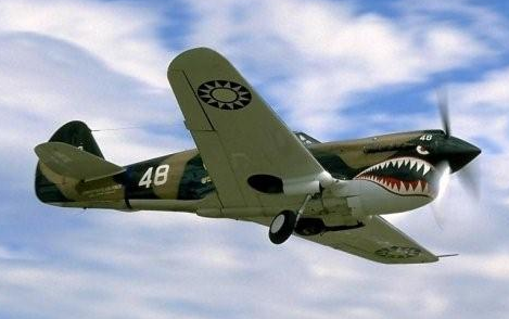 吞噬日寇的p-40战斧战斗机