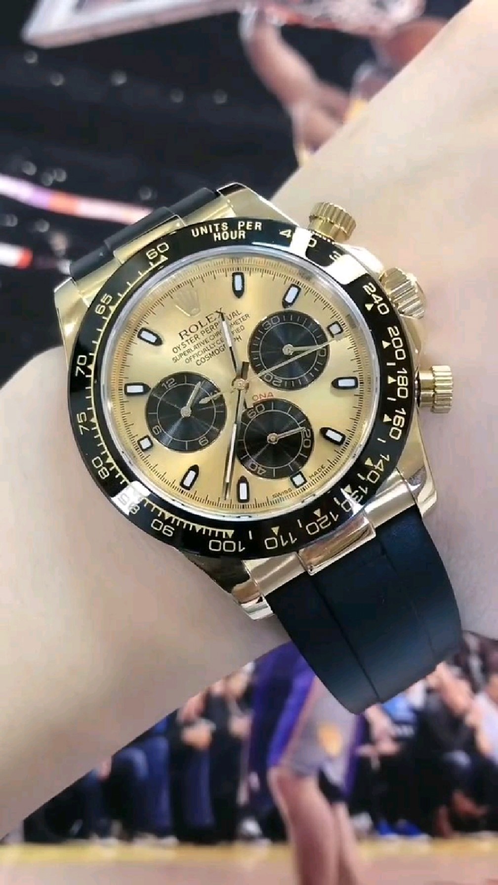 劳力士迪通拿金胶迪计时欣赏