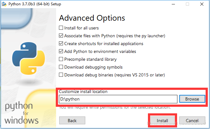 python如何自定义安装路径？