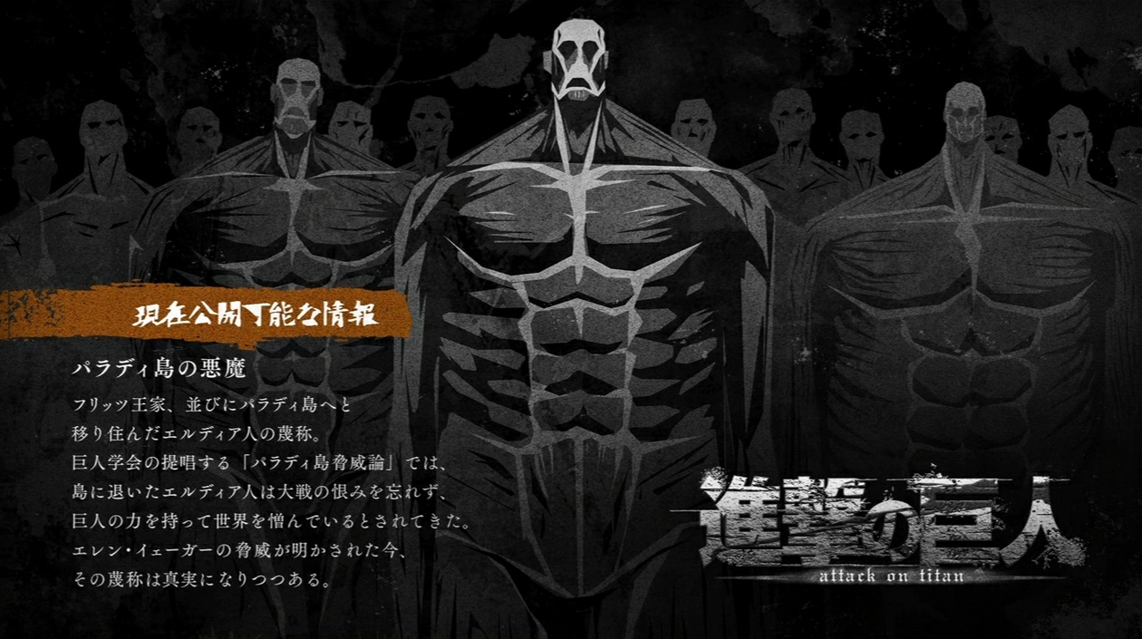 进击的巨人:帕里迪岛情报,这是追求和平的国家,但被世界误解