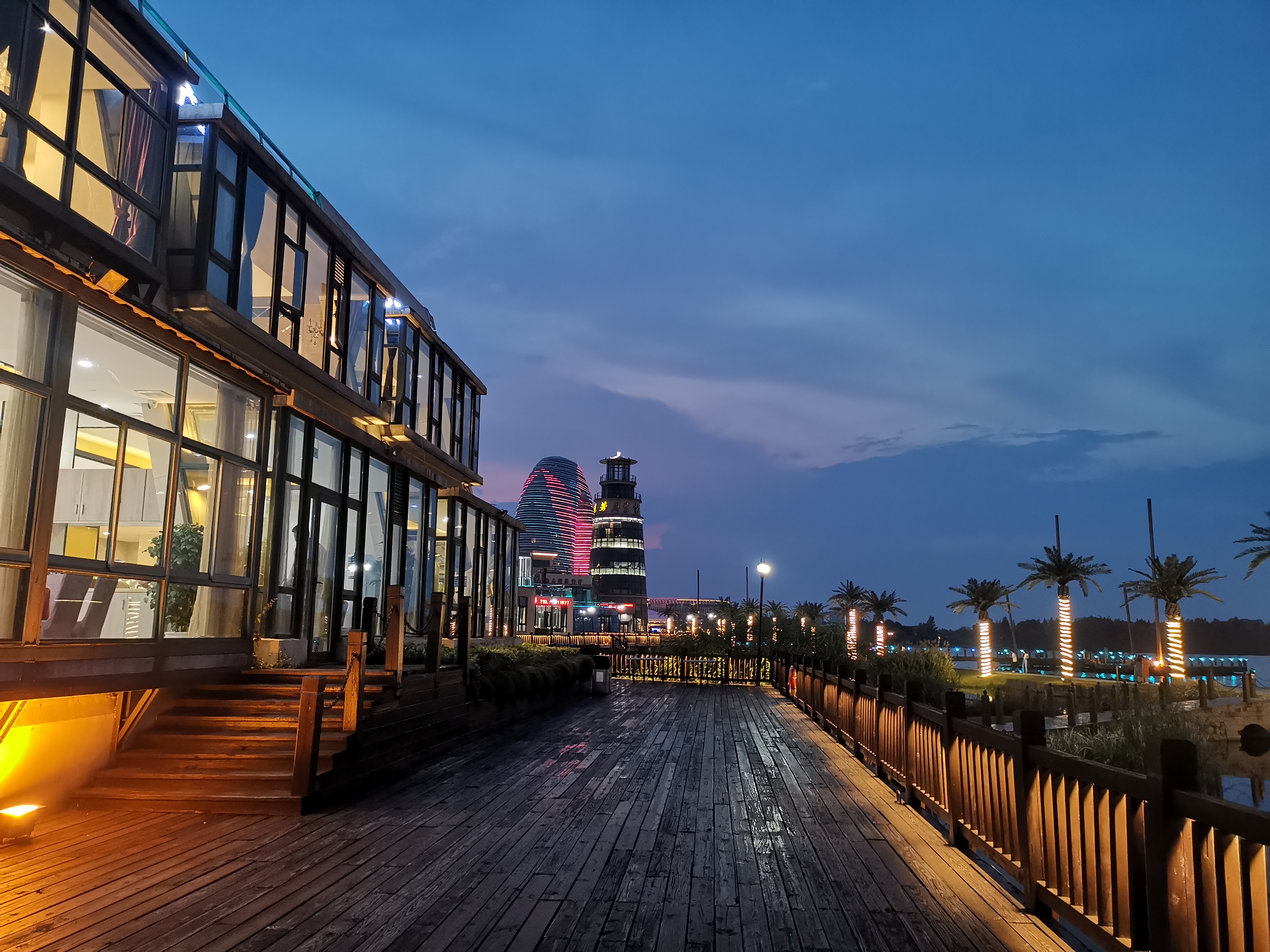 浪漫湖州,太湖夜景