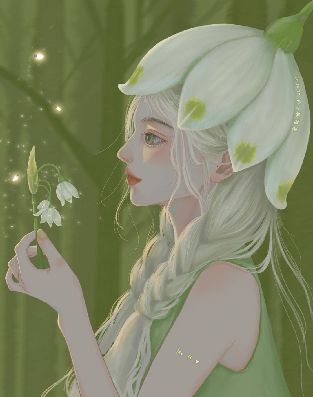 氛围感十足的动漫温柔气质女生头像