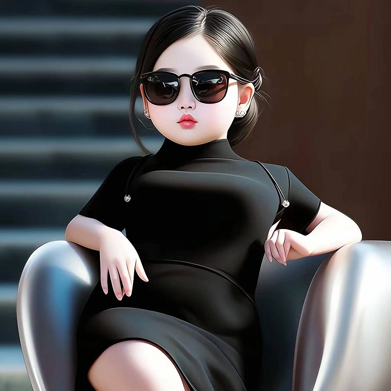 女生头像:御姐范的小胖妞,太可爱了!#头像# #微信头像