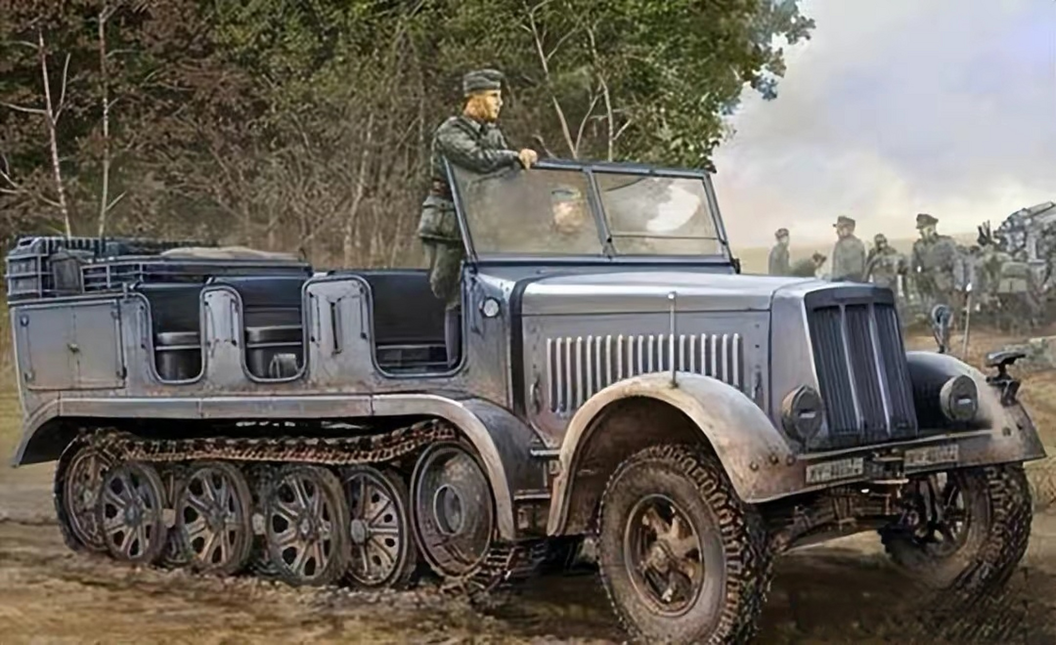 5吨)卡车,是二战德军使用的一款轻型运兵卡车