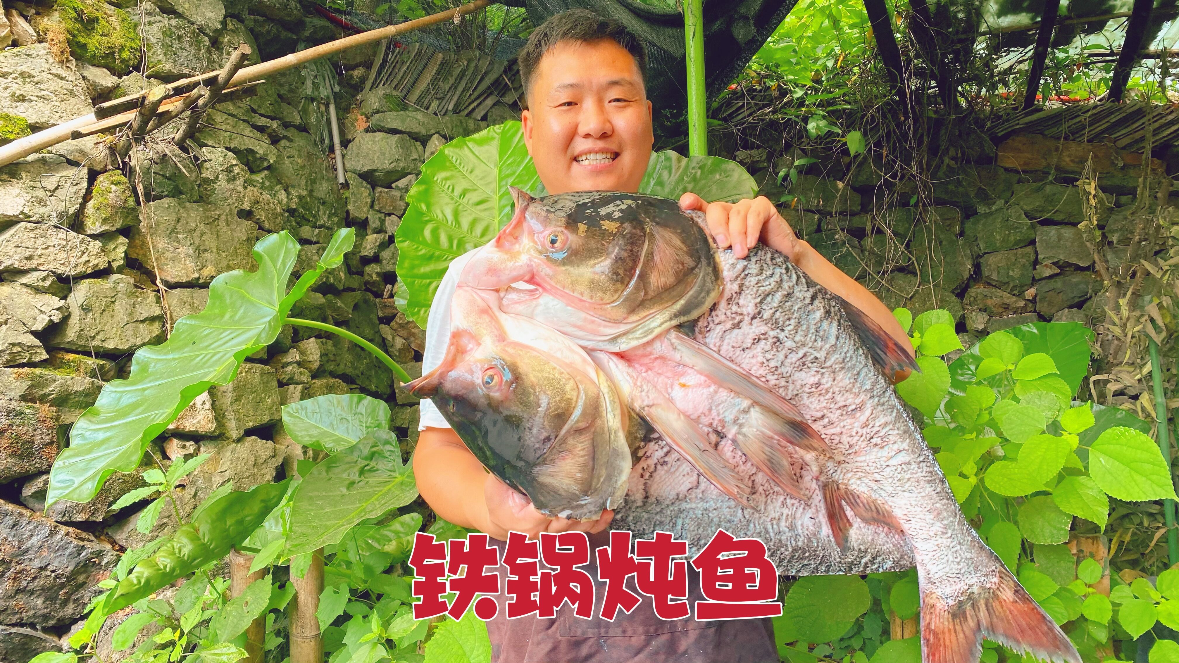 老妈回来了，整一条15斤大胖头鱼做三道菜，一家人真幸福