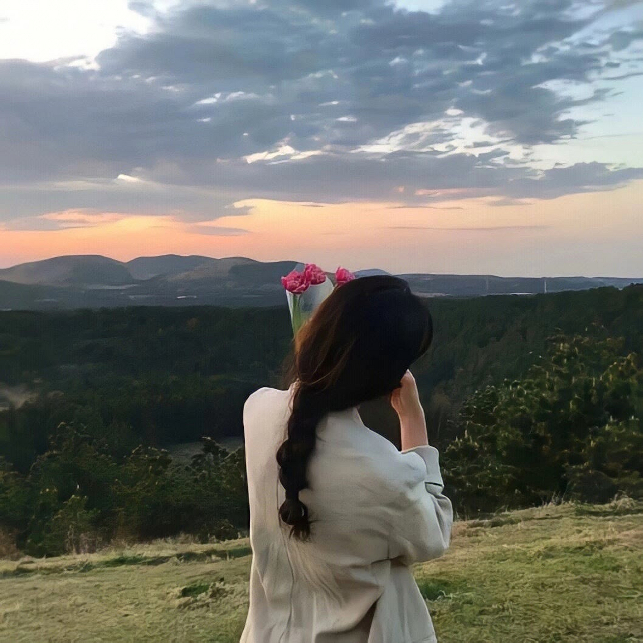 美女风景图#女生头像