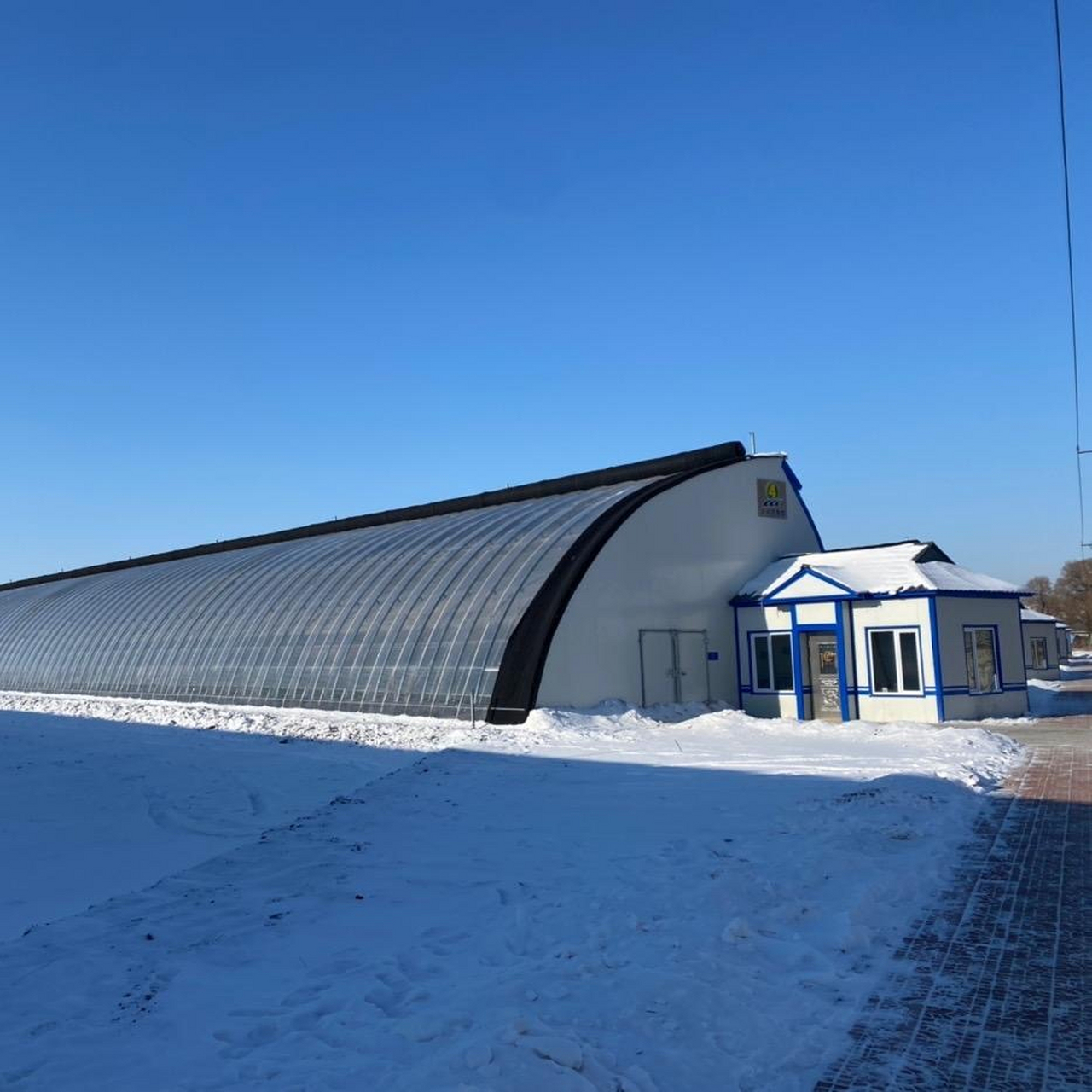 寒地双层智能温室#温室大棚建造