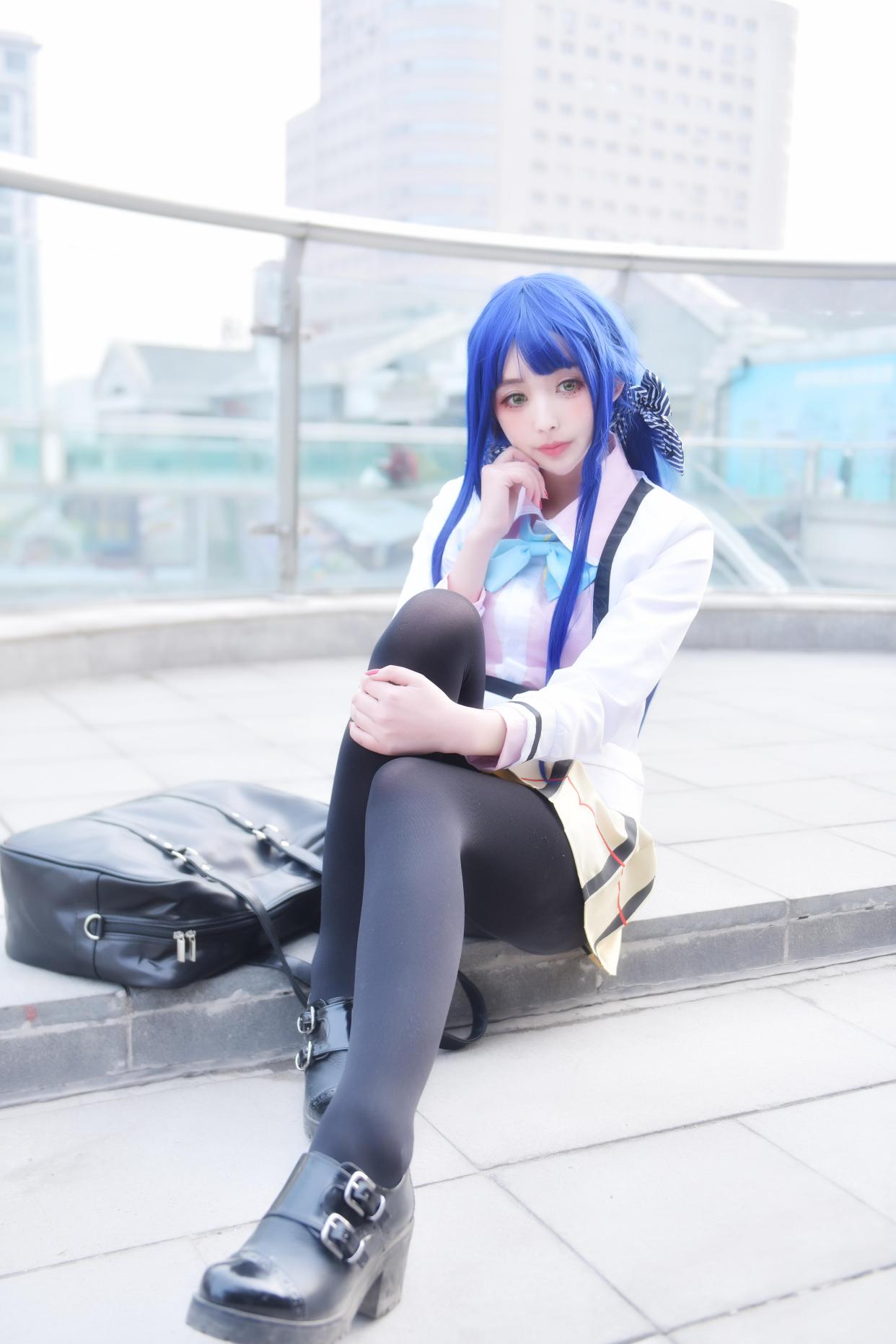 「政宗君的复仇」cos:原来蓝头发的小姐姐也能这么美!