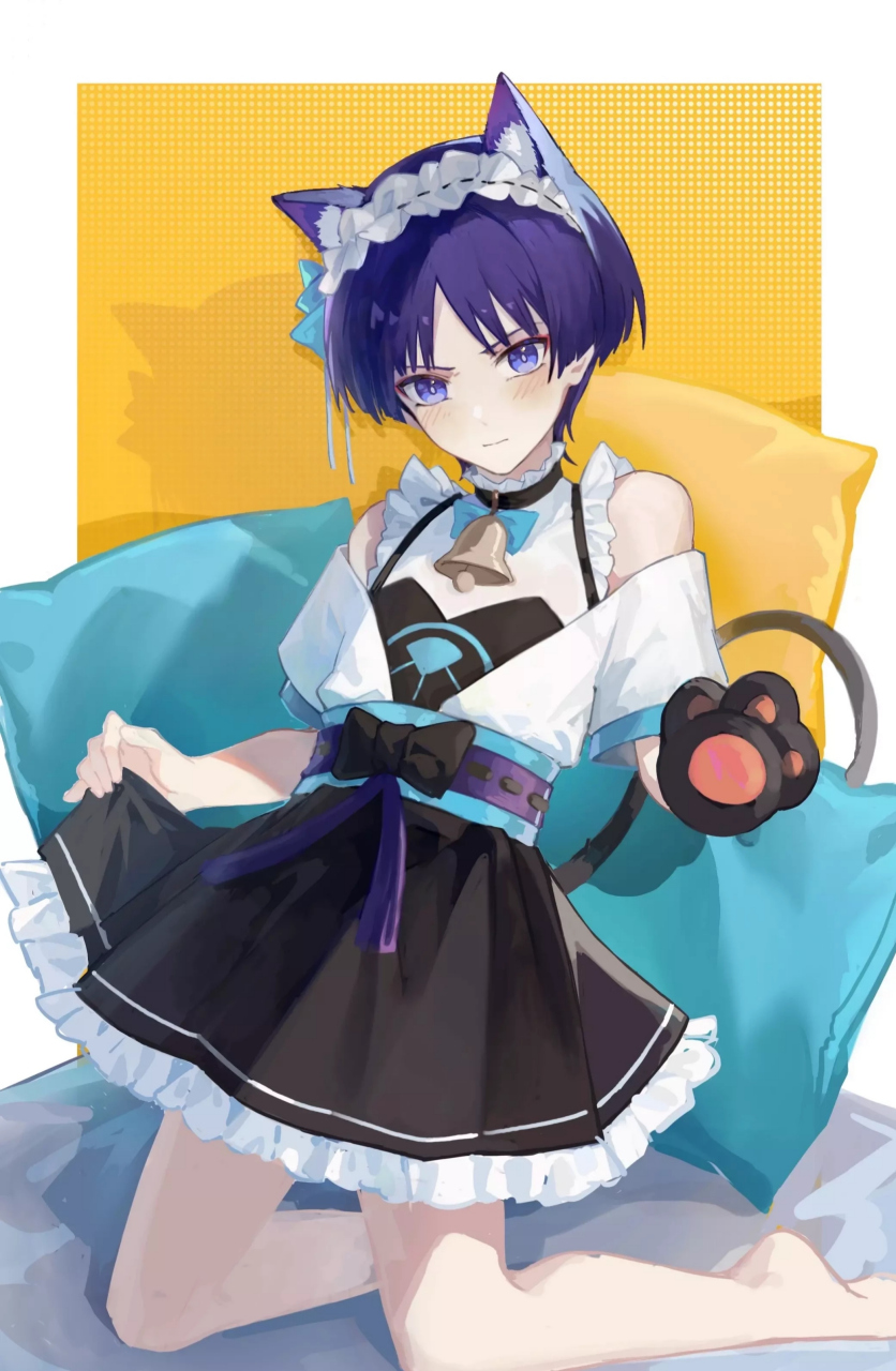 散白白的腿#二次元