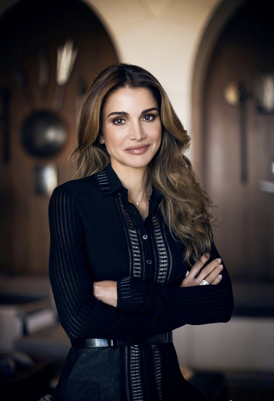 约旦王后拉尼娅# 不愧是最美王后!