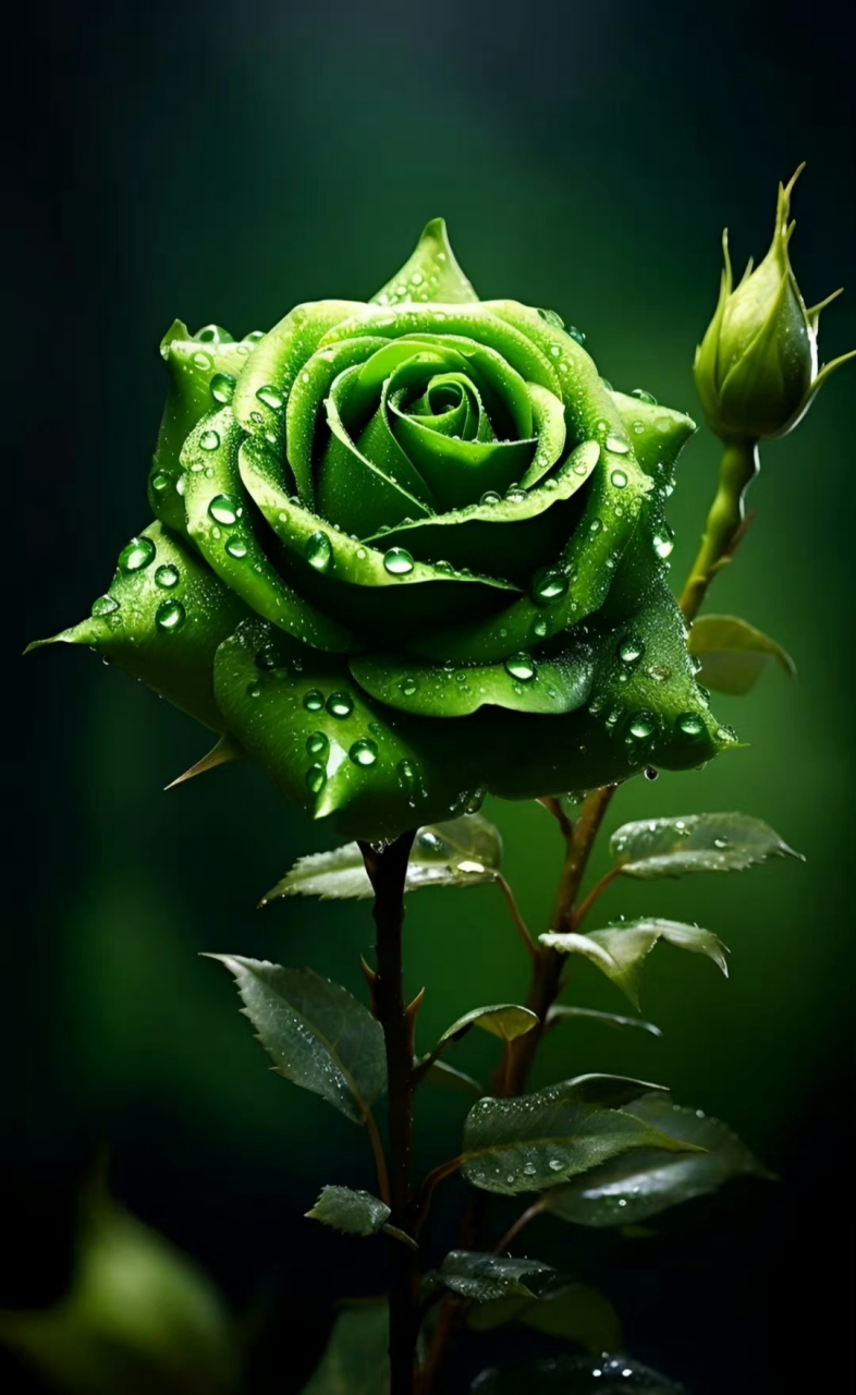 绿玫瑰的美丽,分享一下!