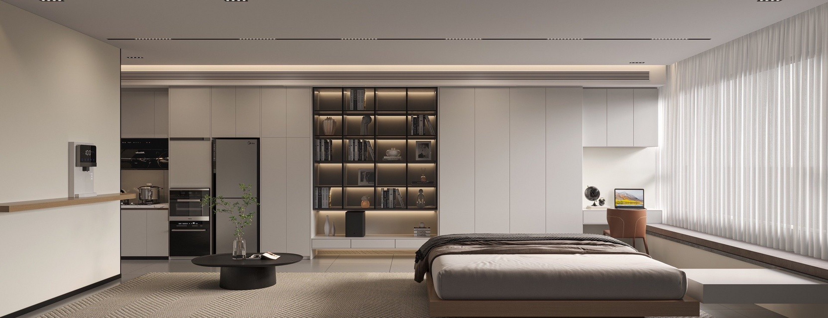 淄博宏程国际58m05现代极简效果图案例分享6015  #百家号火星