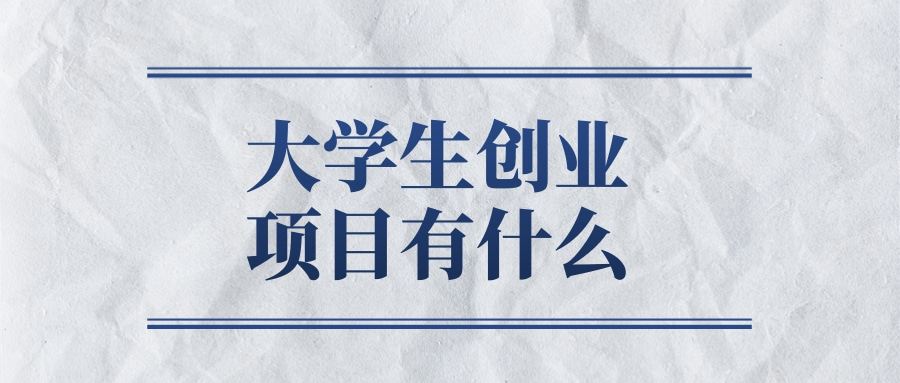 有哪些适合大学生的创业项目(有哪些适合大学生的创业项目呢)