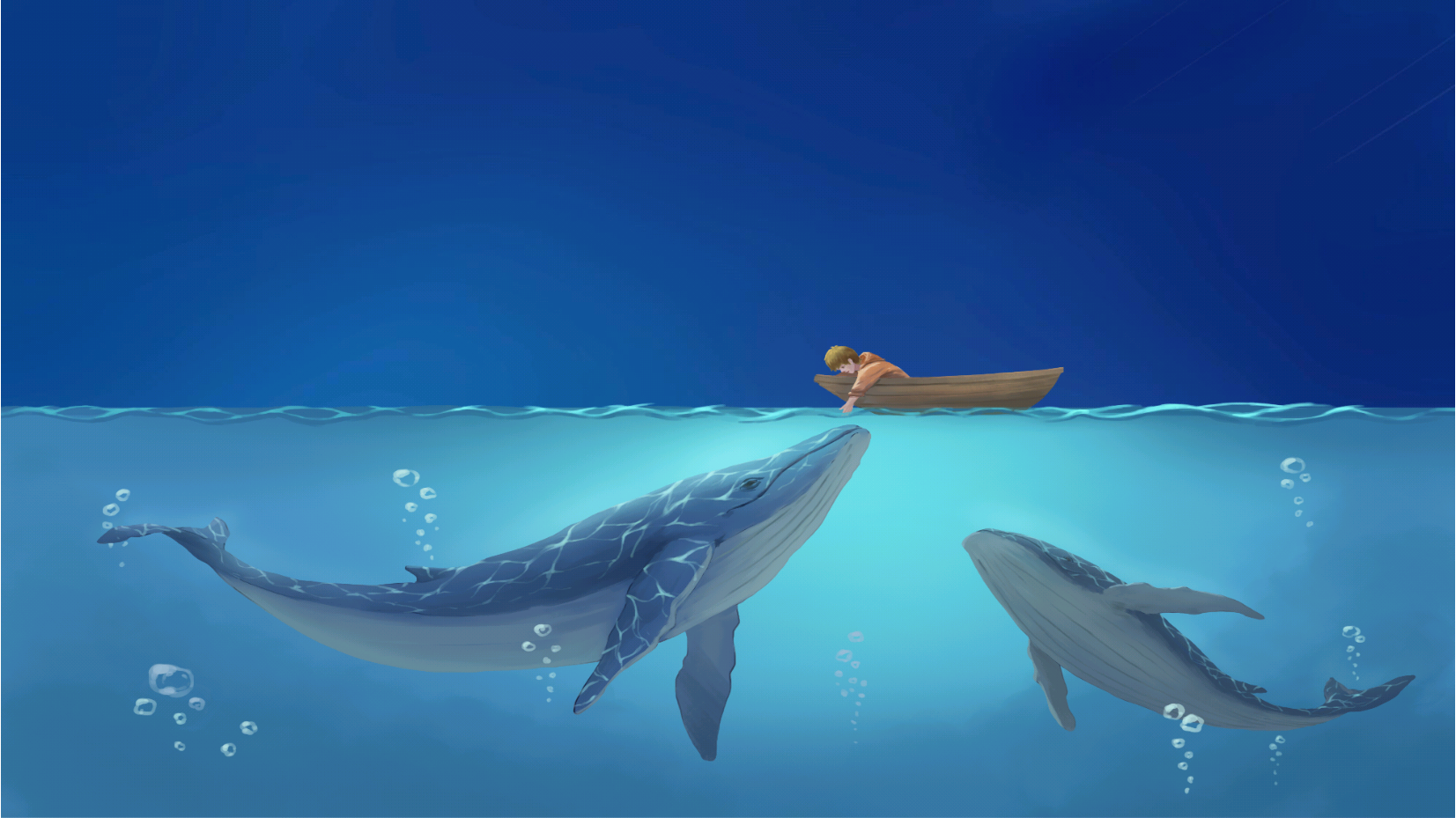 林深时见鹿,海蓝时见鲸,梦醒时见你