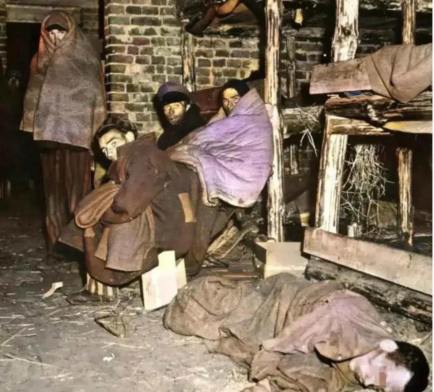 沃柏林集中营,美国第九集团军在德国北部的沃柏林集中营发现了幸存者