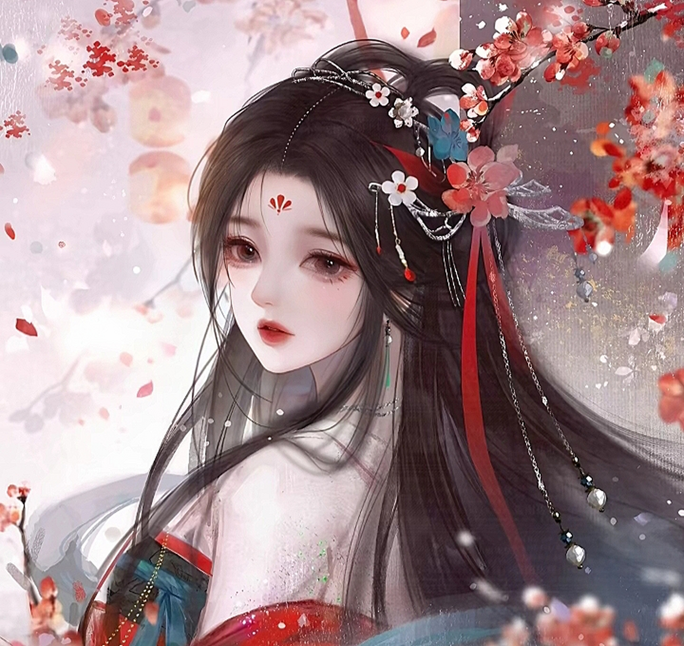 古风红色系女生头像 5963040506035056046751