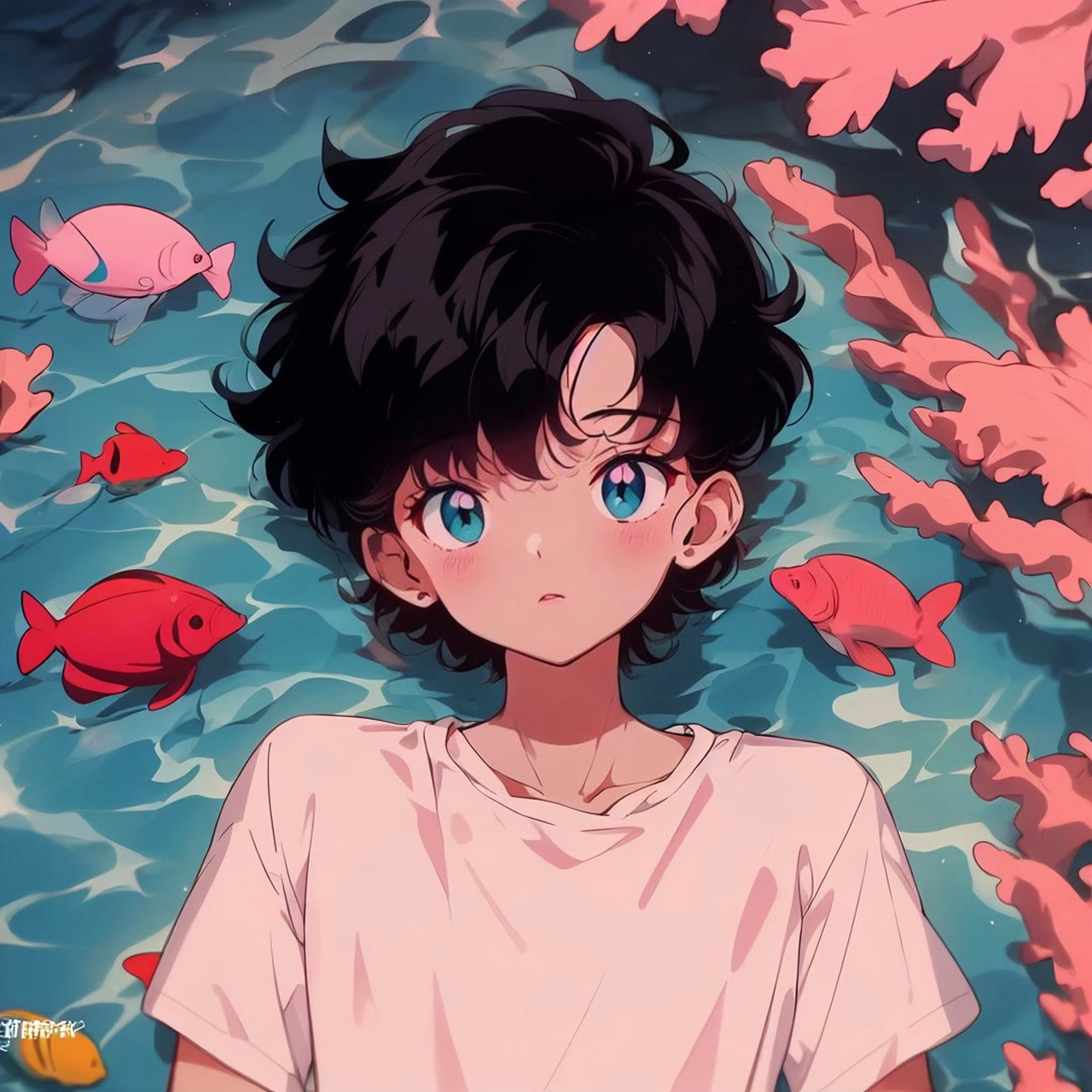 情侣头像男生版:在这个浪漫的夏天把遗憾叫风带走,让快乐一直延续.