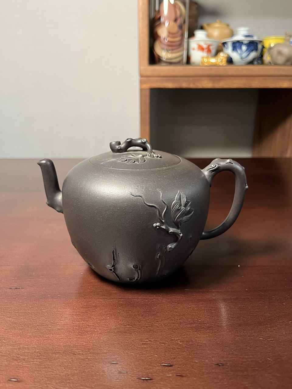 藏器:葡萄藤  61 花器高手 尹亚刚制!#紫砂壶# #高端茶器# #全手工