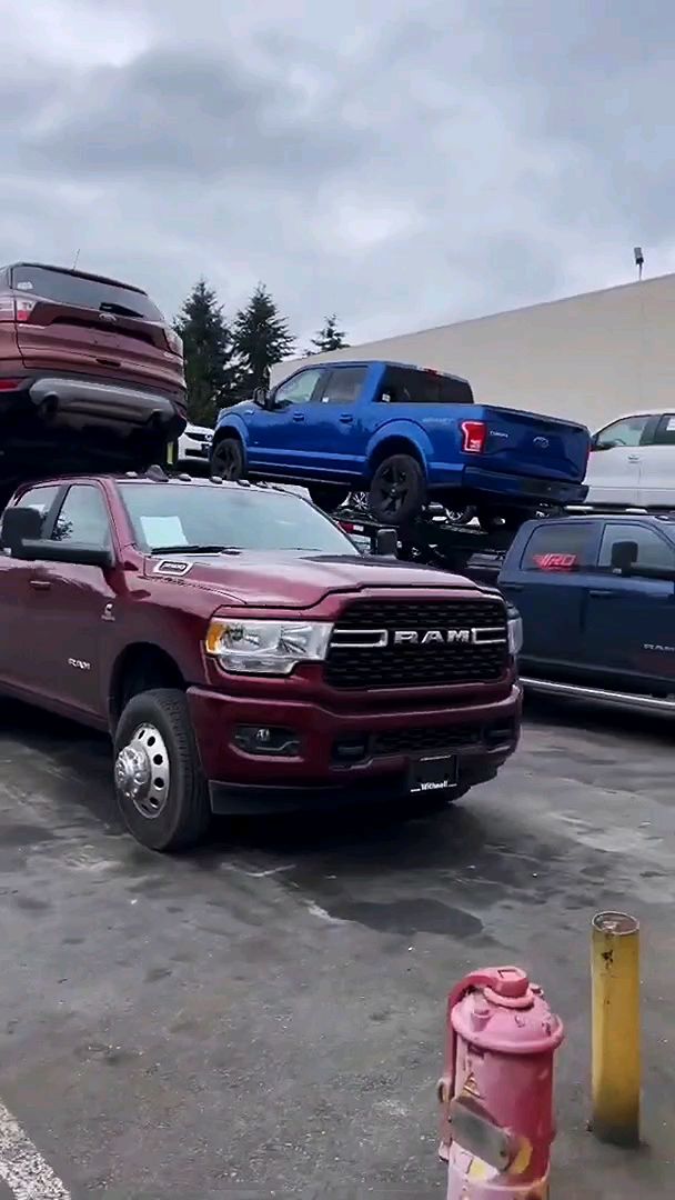 皮卡车真能拉拖挂牵引车系列ram车队