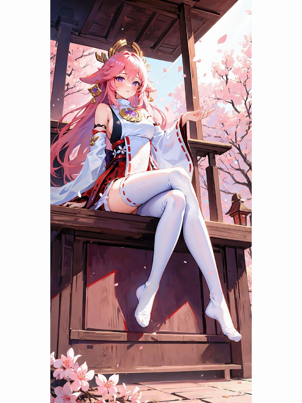 山高狐狸野,八重是我姐 白丝的神子不多见吧