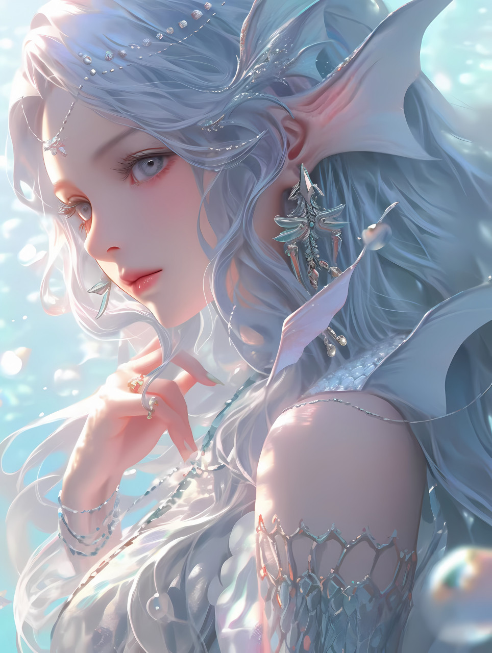 人鱼公主 #二次元# #ai绘画# #ai共创计划