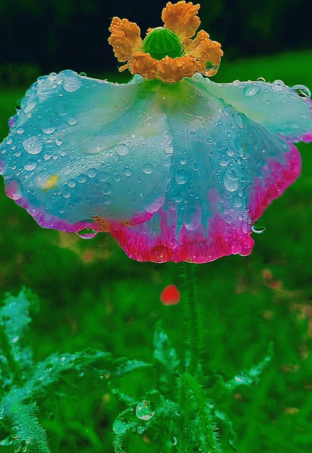 自然美景花草房子图片