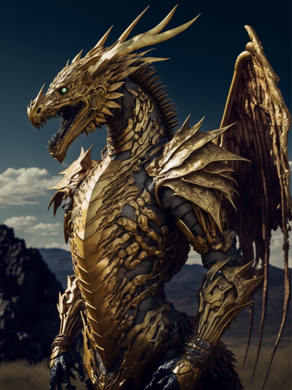 ai金属风霸王龙#热ai生活季# 恐龙世界,展现不一样的史前动物,《霸王