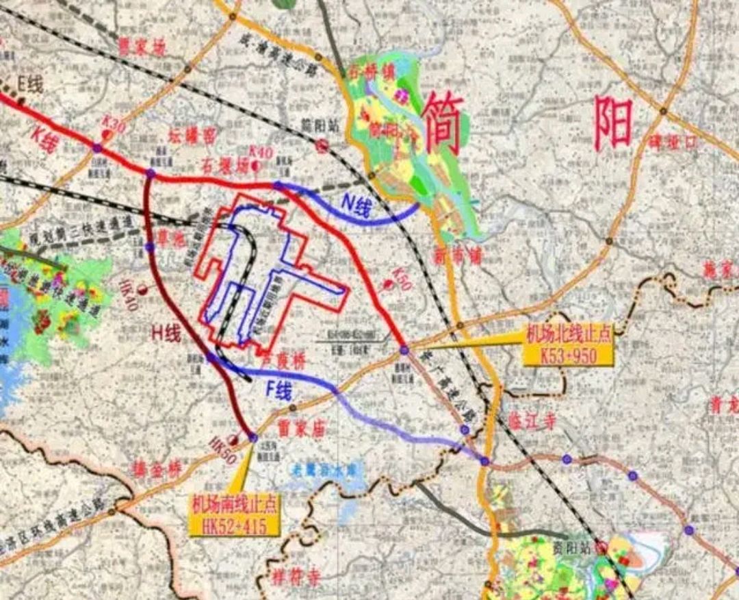 天府国际机场跑道分布图片