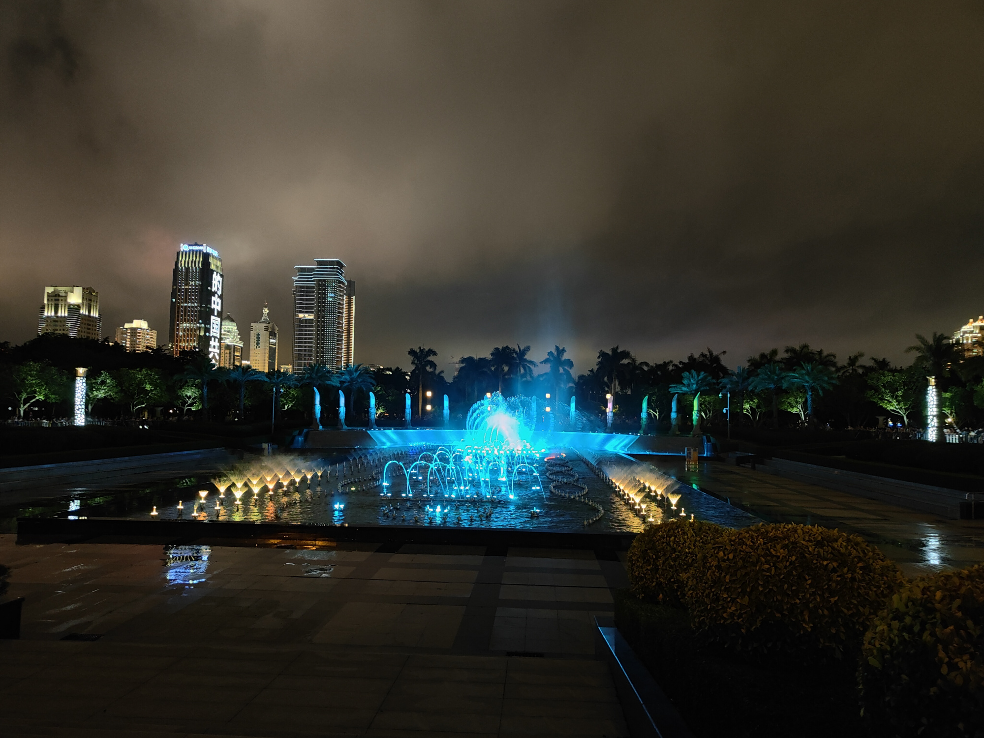厦门海湾公园 夜景图片