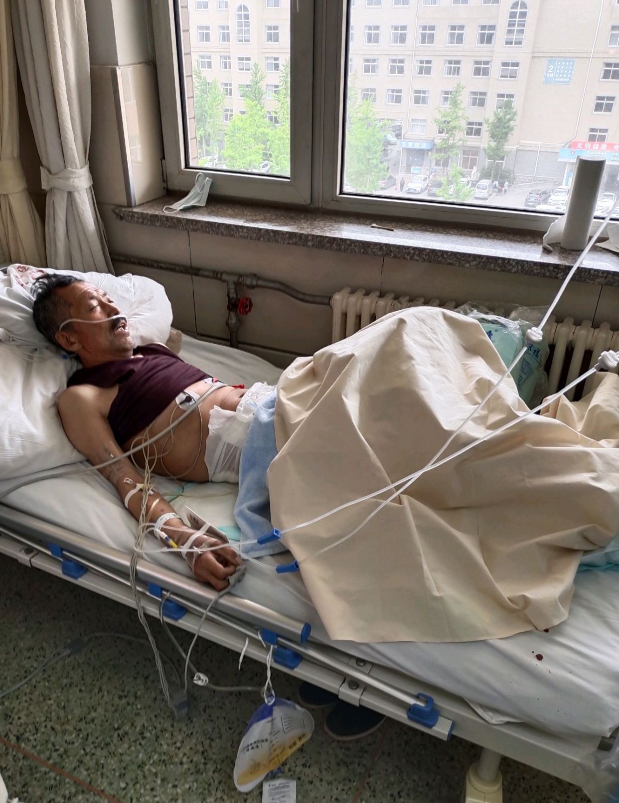 我爷爷生病了