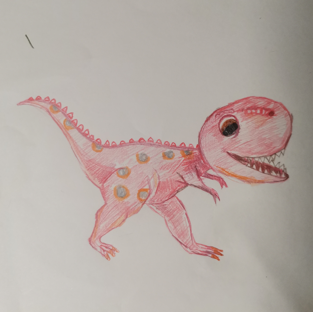 彩铅小恐龙,可爱又彪悍