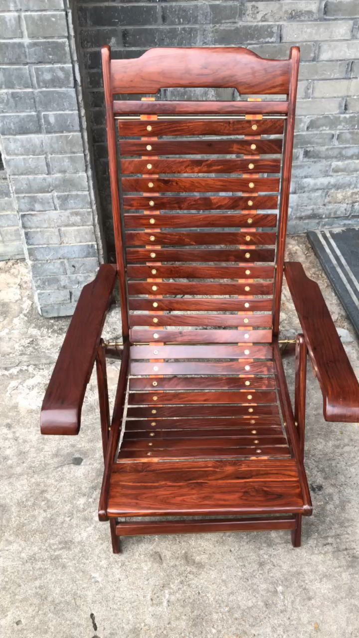 海南黄花梨老躺椅