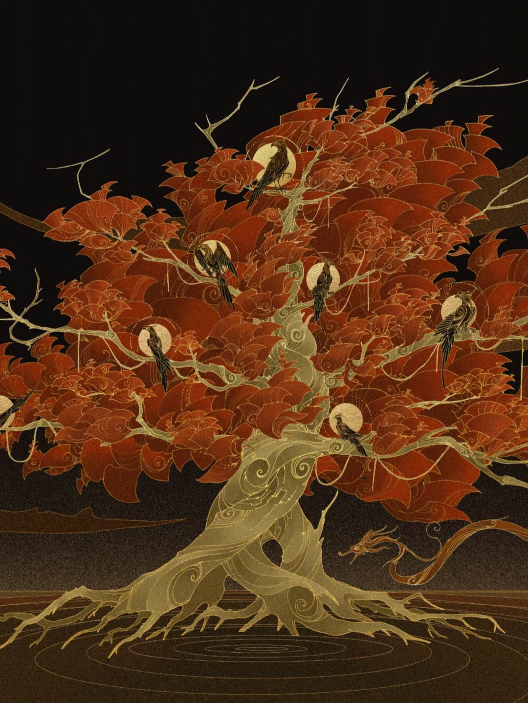 扶桑树上住着十个太阳,这棵通往人,神,冥三界的奇木神树