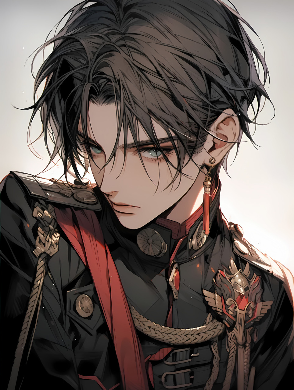 这不就是星际文里的指挥官男主嘛[期待] #二次元# #ai绘画