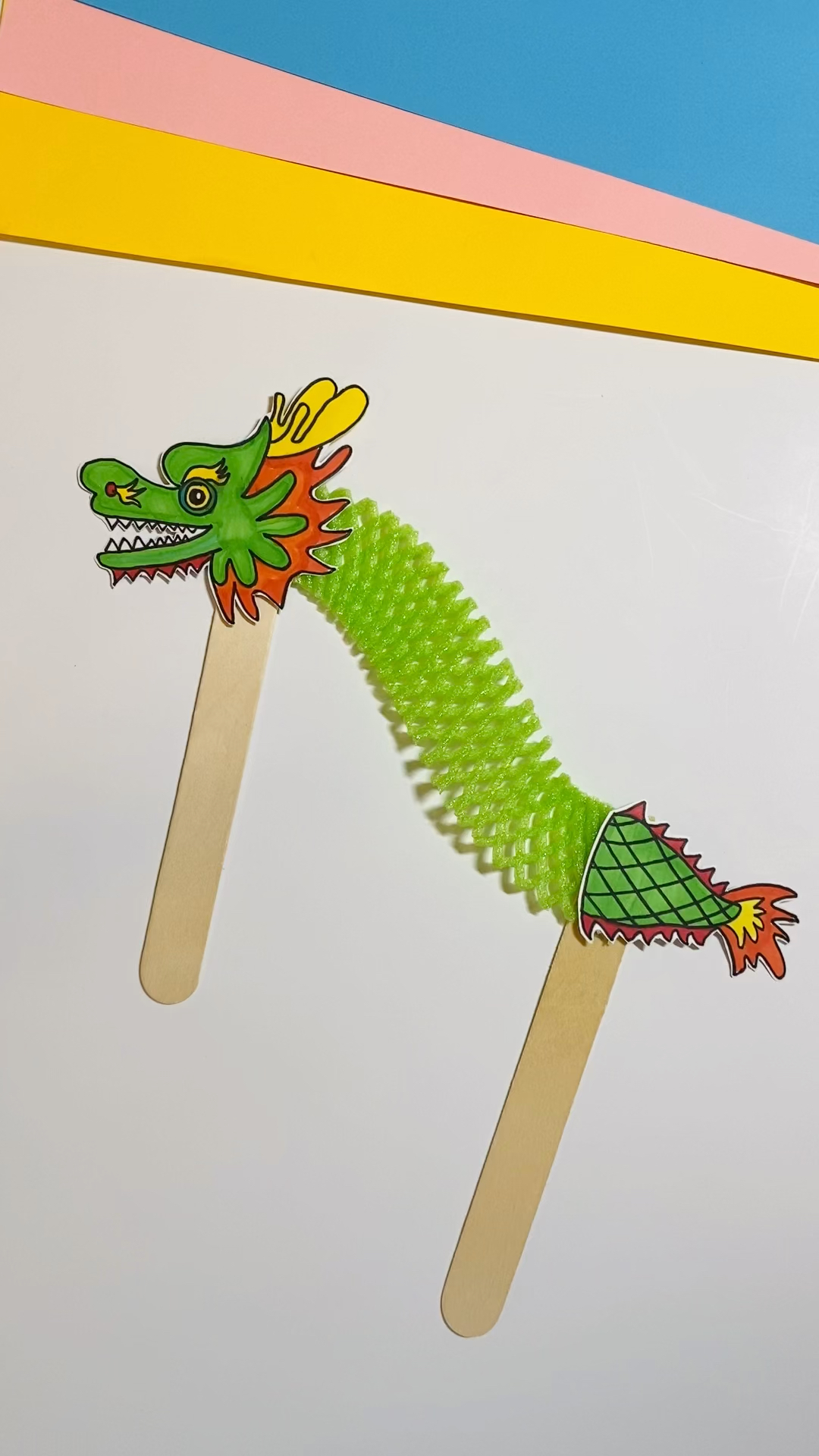 用水果网做一个赛龙舟端午节手工吧 #端午节手工 #幼儿手工