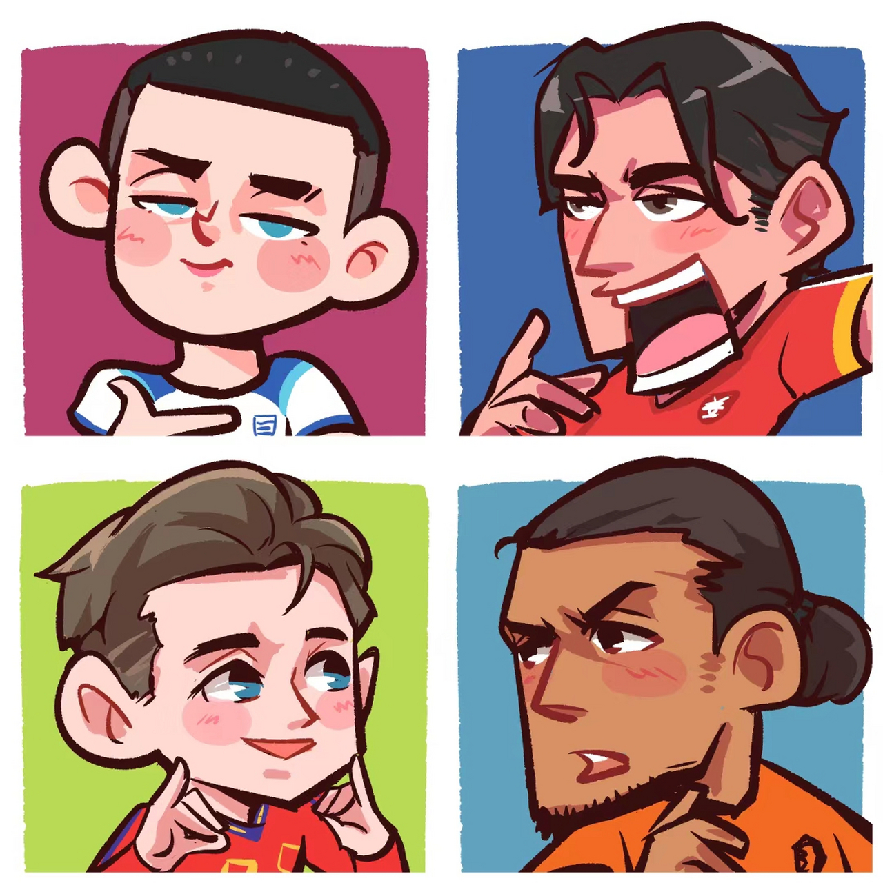 36位球星q版头像来了! 喜欢的可以自取截图[得意]