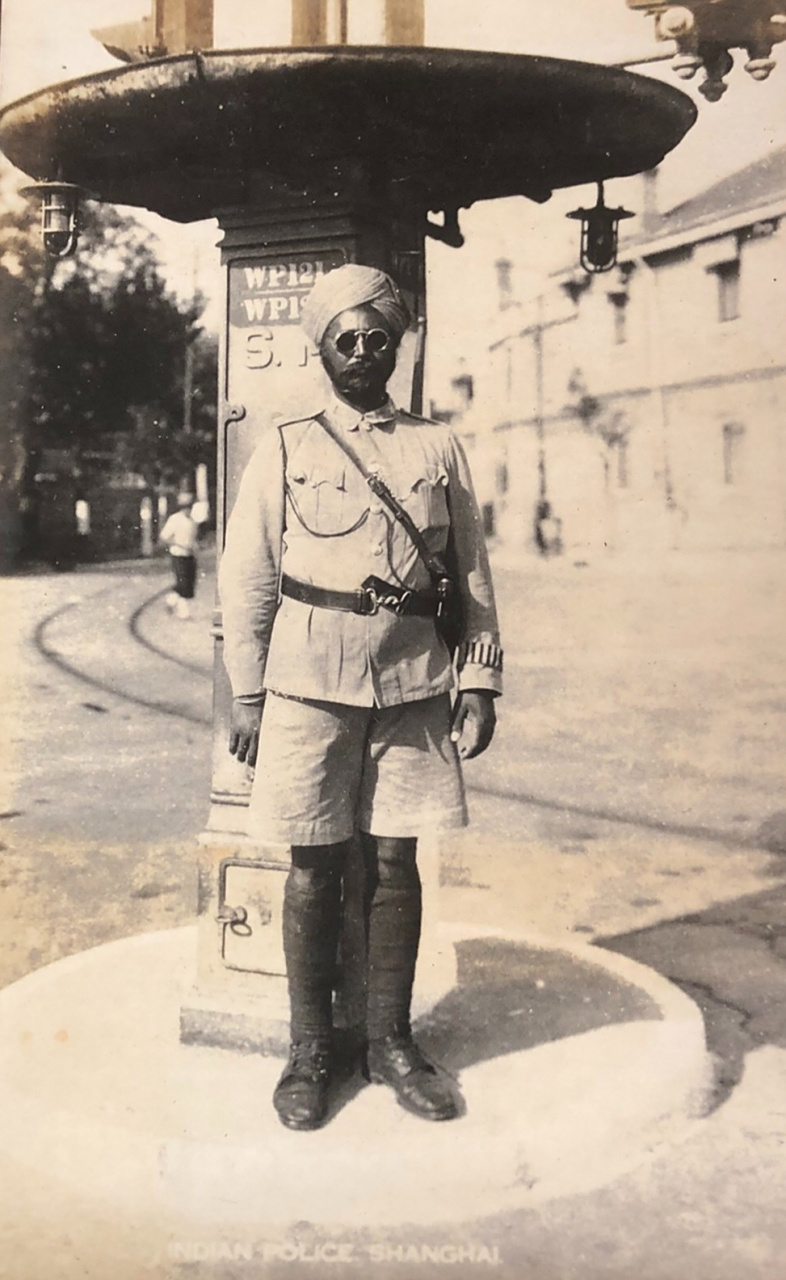 民国时期～上海的印度阿三巡捕红头～原版老照片.