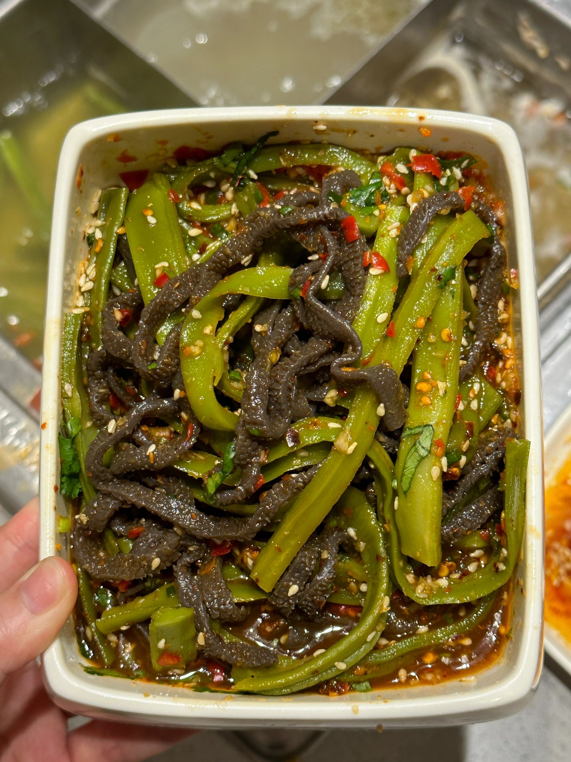 素毛肚贡菜 涼拌双脆哈哈哈哈太绝了和干完一盘