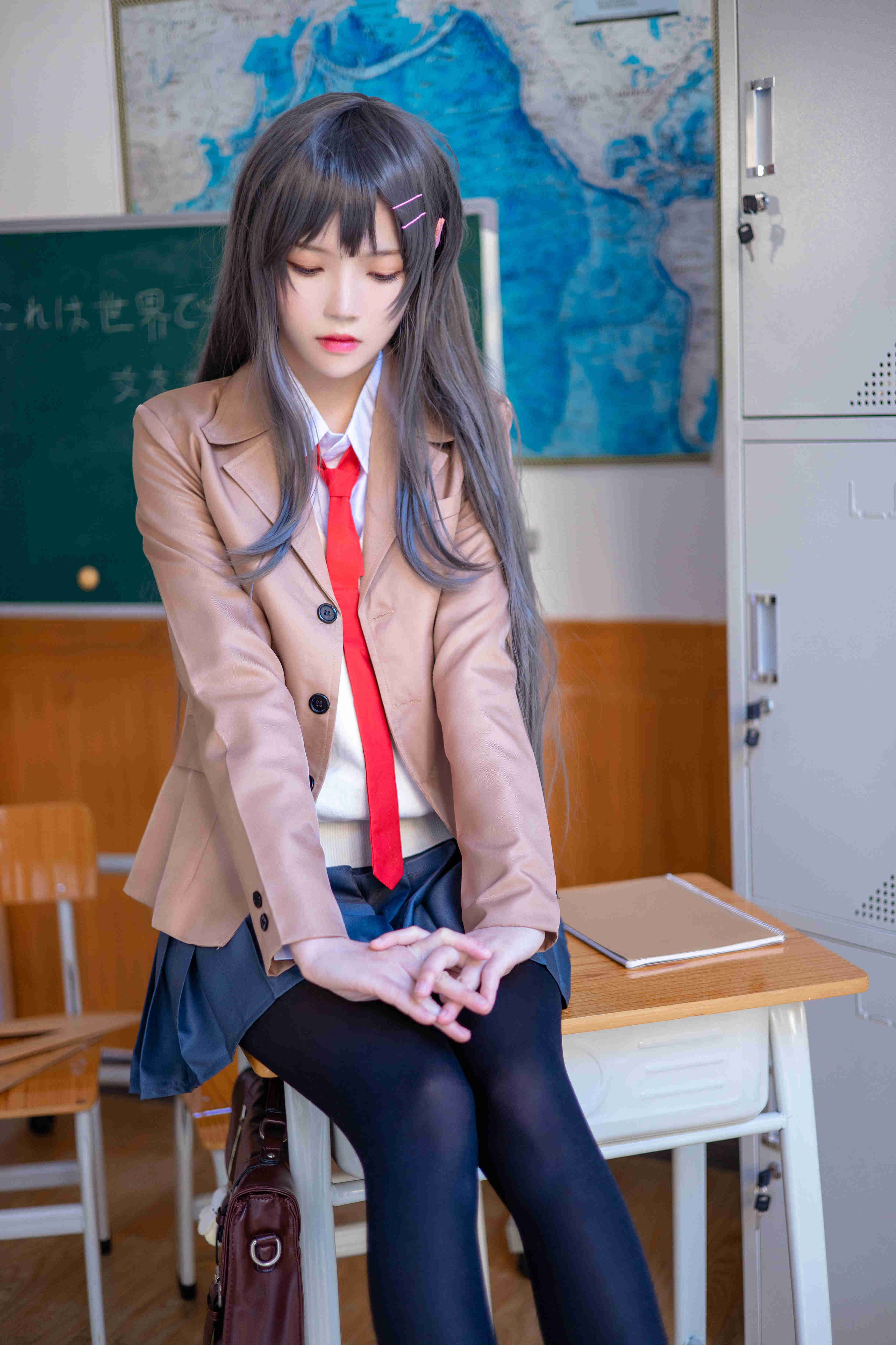 桜桃喵cos麻衣学姐美图**鉴赏！被人遗忘的少女，怎么可能被忽视？ liuliushe123.com六六社 第12张